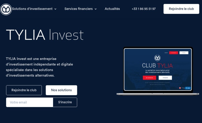 Tylia Invest screenshot