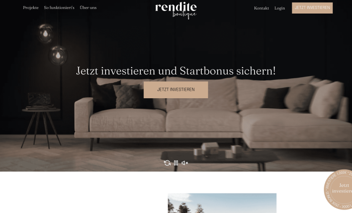 Rendite Boutique screenshot