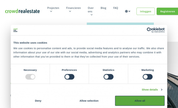 CrowdRealEstate.nl screenshot